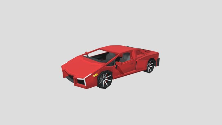 Lamborghini for Minecraft Bedrock edition 3D Model