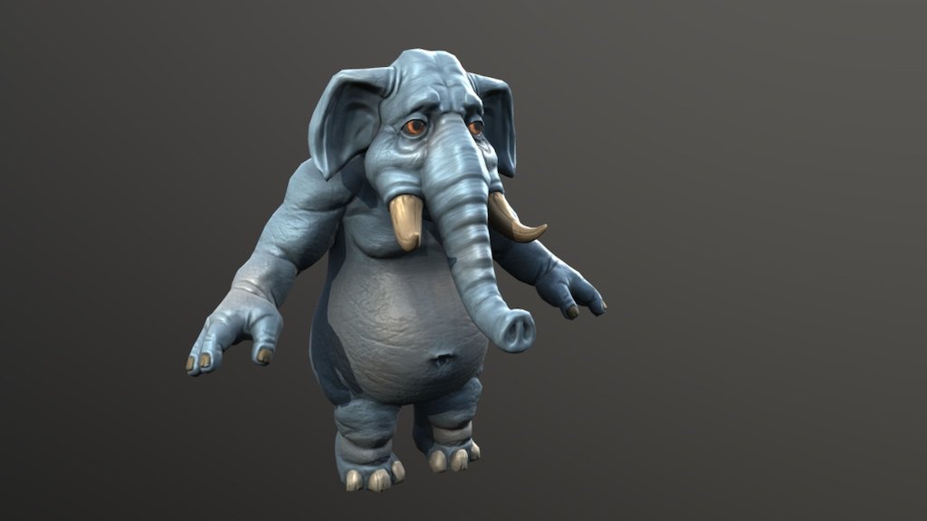 Elephant - 3D model by Alex_Dalt [38c9e0c] - Sketchfab