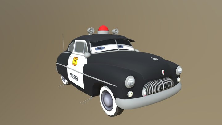 Cars 2 Game Wii Sheriff 3D Model