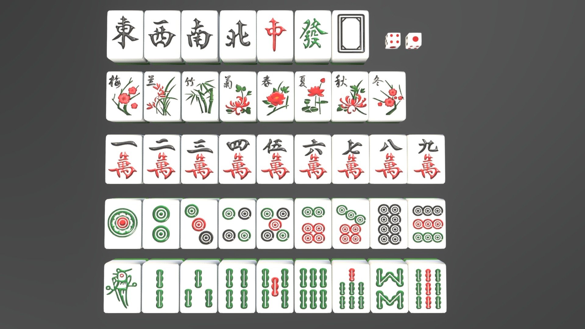 STL file Mahjong Game 🀄・3D printing design to download・Cults