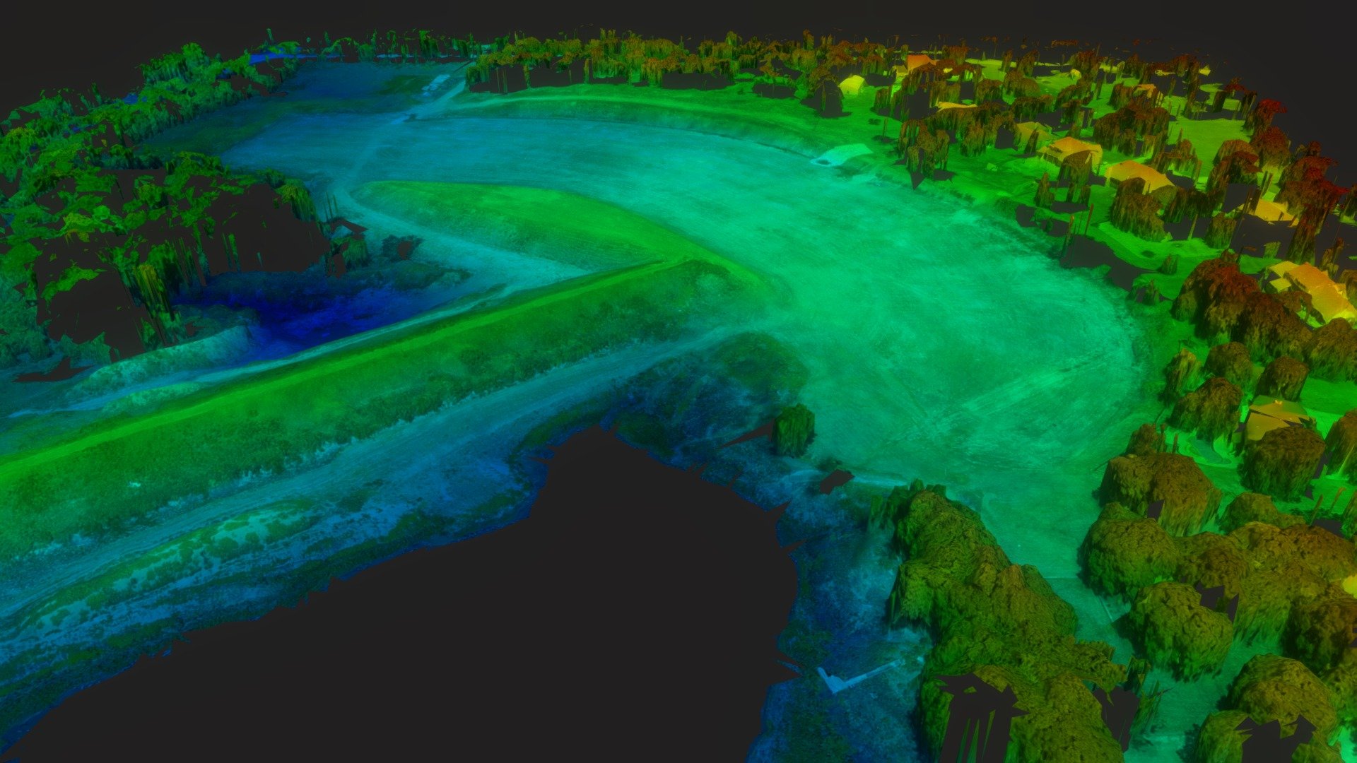 Digital Elevation Model | June 30th, 2020 - 3D model by aerialok ...