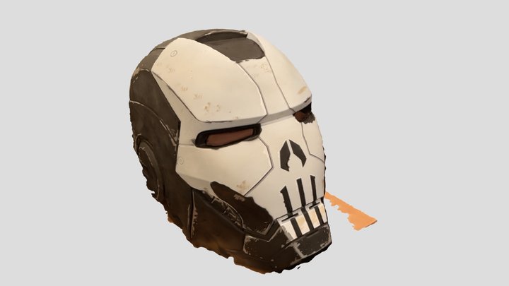 Ironman Punisher Helmet Scan Test 3D Model