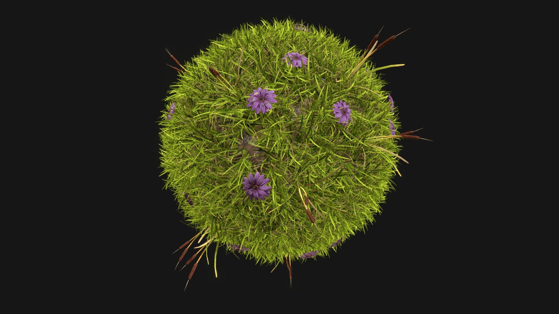 Particle Flow (PFlow) grass - 3D model by hansolocambo [38d0b75 ...