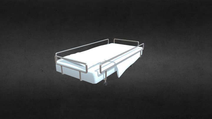 Hospital bed 3D Model