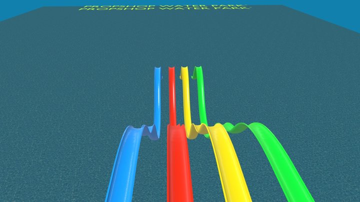 WATER SLIDES 3D Model