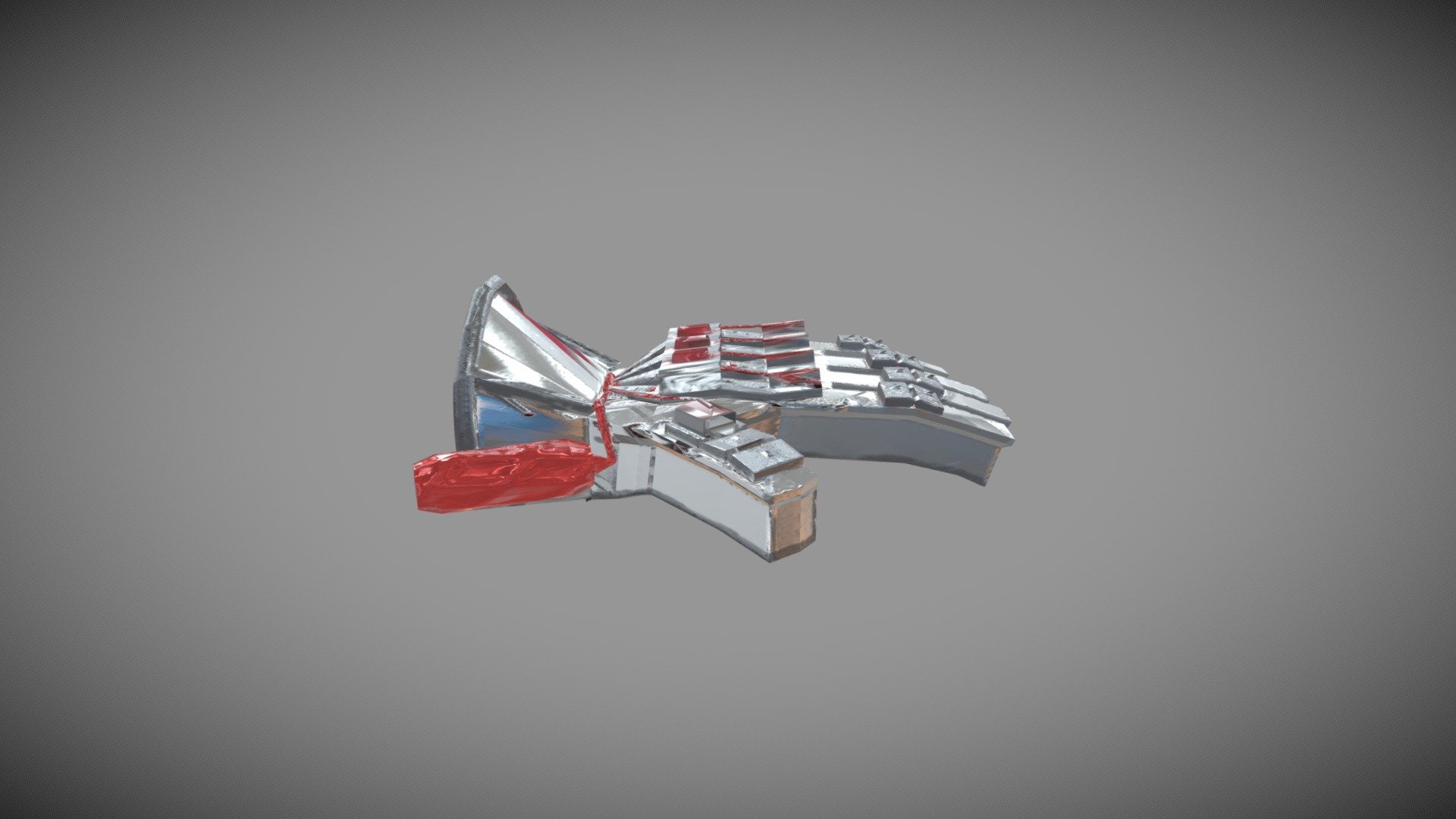 Knight gloves with fire guninstalation
