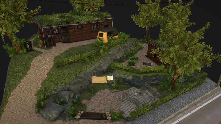 DAE Diorama - Eco house 3D Model
