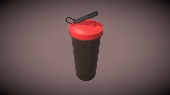 Gym Shaker Bottle 3D Model