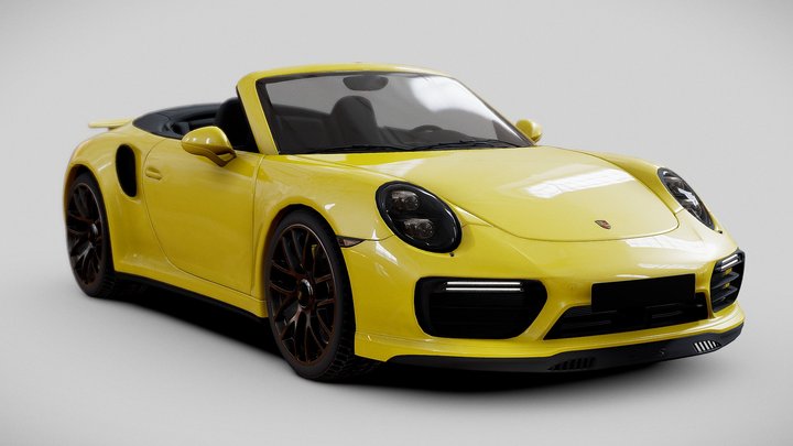Porsche 911 Turbo S Convertible 2016 (30%OFF) 3D Model