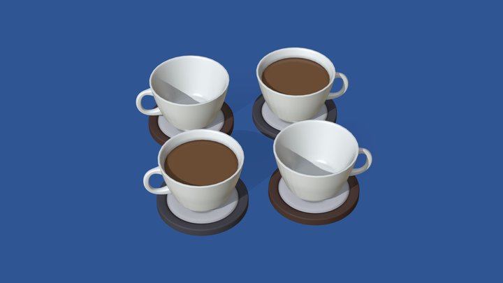 Coffee Cups 3D Model
