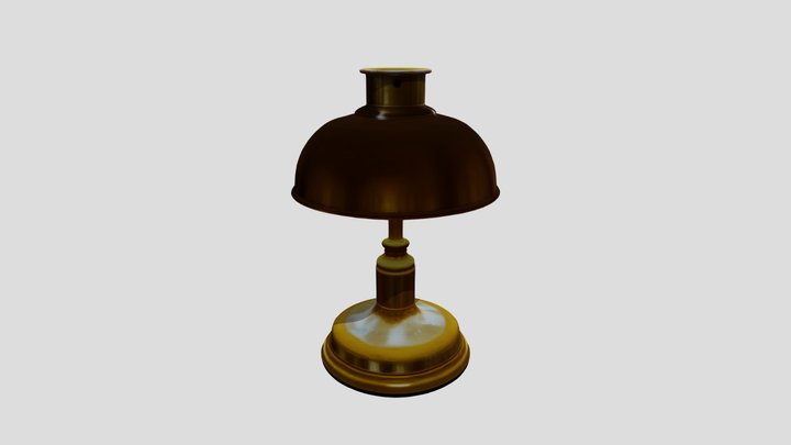 Golden Lamp 3D Model