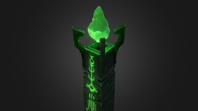 Stone Pillar 3D Model