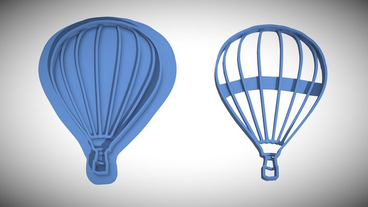 Air balloon cookie cutters – Modello 3D gratuito STL