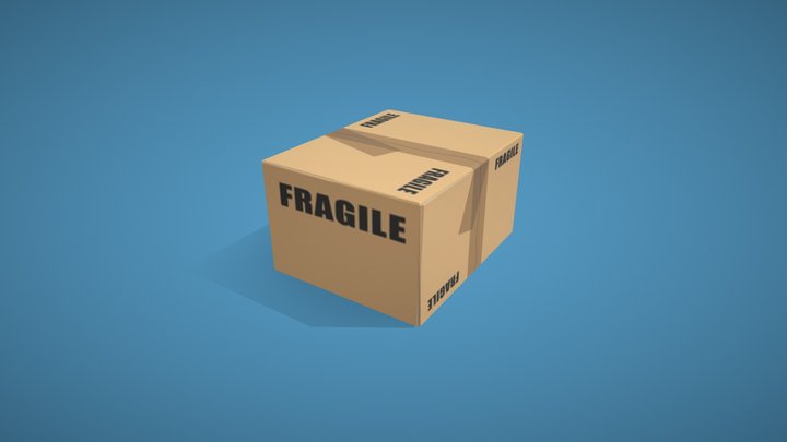 Box, промышленная упаковка или посылка 3D Model