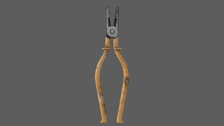 Old Pliers 3D Model