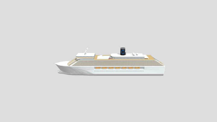 Costa Dano (cruise ship) 3D Model