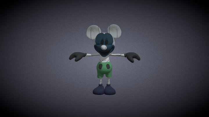 Photo Negative Mickey FNATI 2024 3D Model