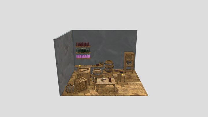 Cenário Medieval 3D Model