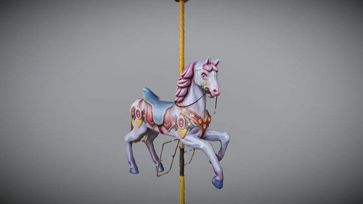Carousel horse/caballo carrusel - photogrammetry 3D Model
