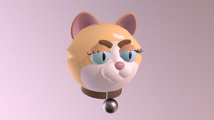 Cat Head 3D Model