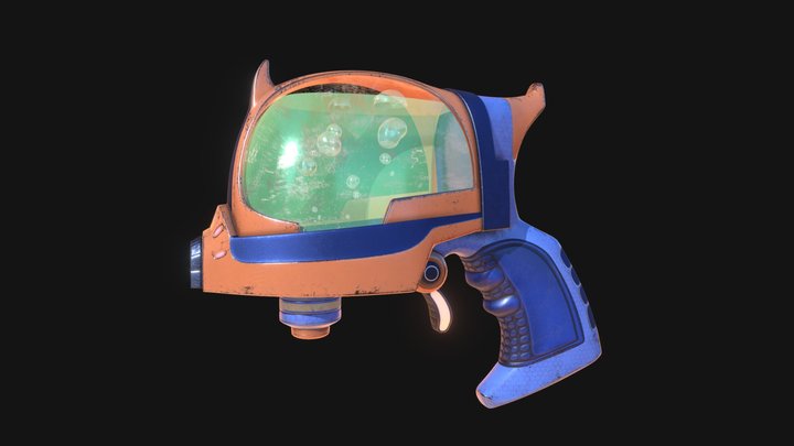 Liquid Pistol 3D Model