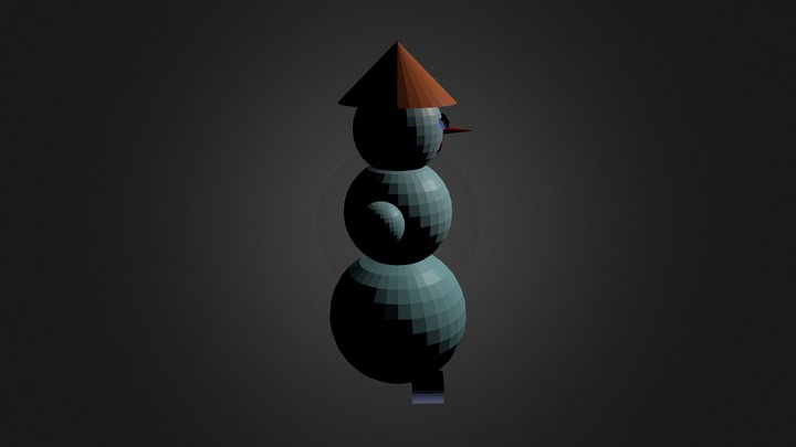 Snowman 3D Model