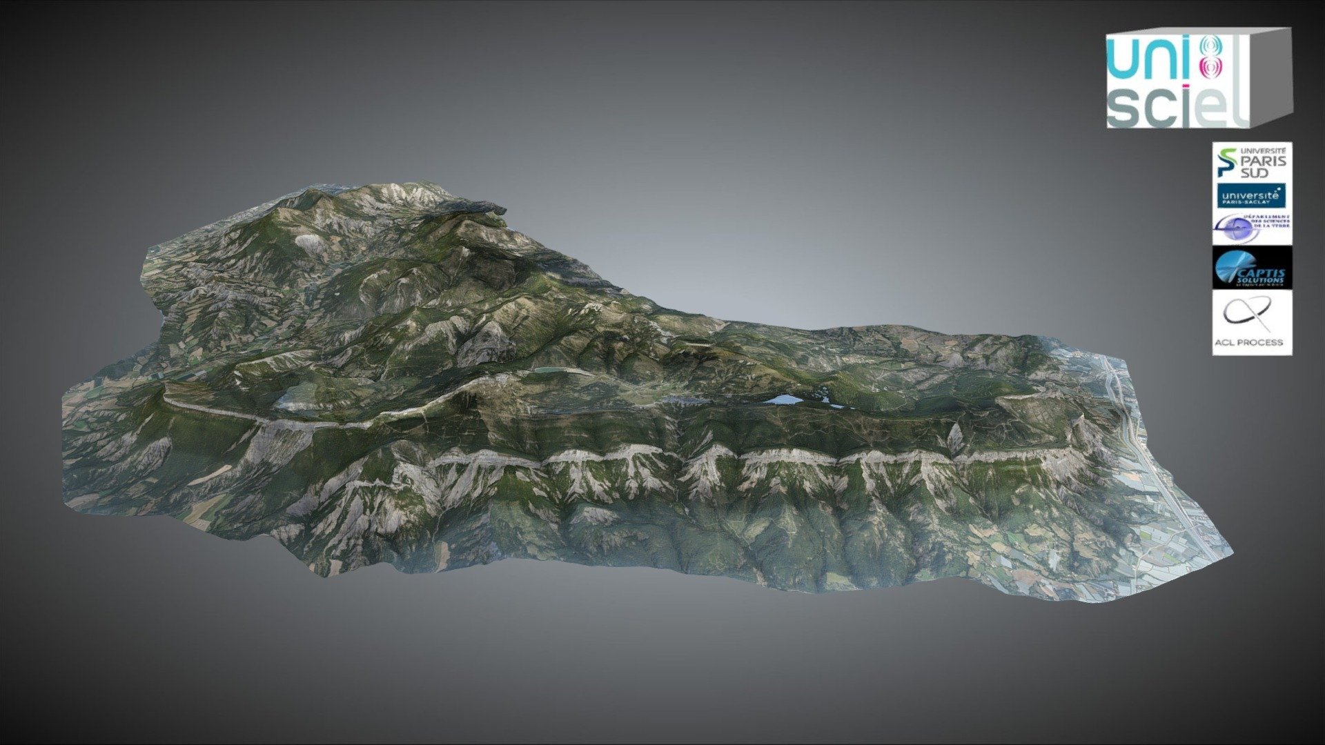 Massif d'Aujour 12 2018 Simplified 3d Mesh