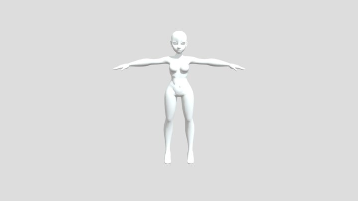lowpoly-female-body-stylized 3D Model