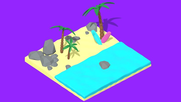 Beach 3D Model