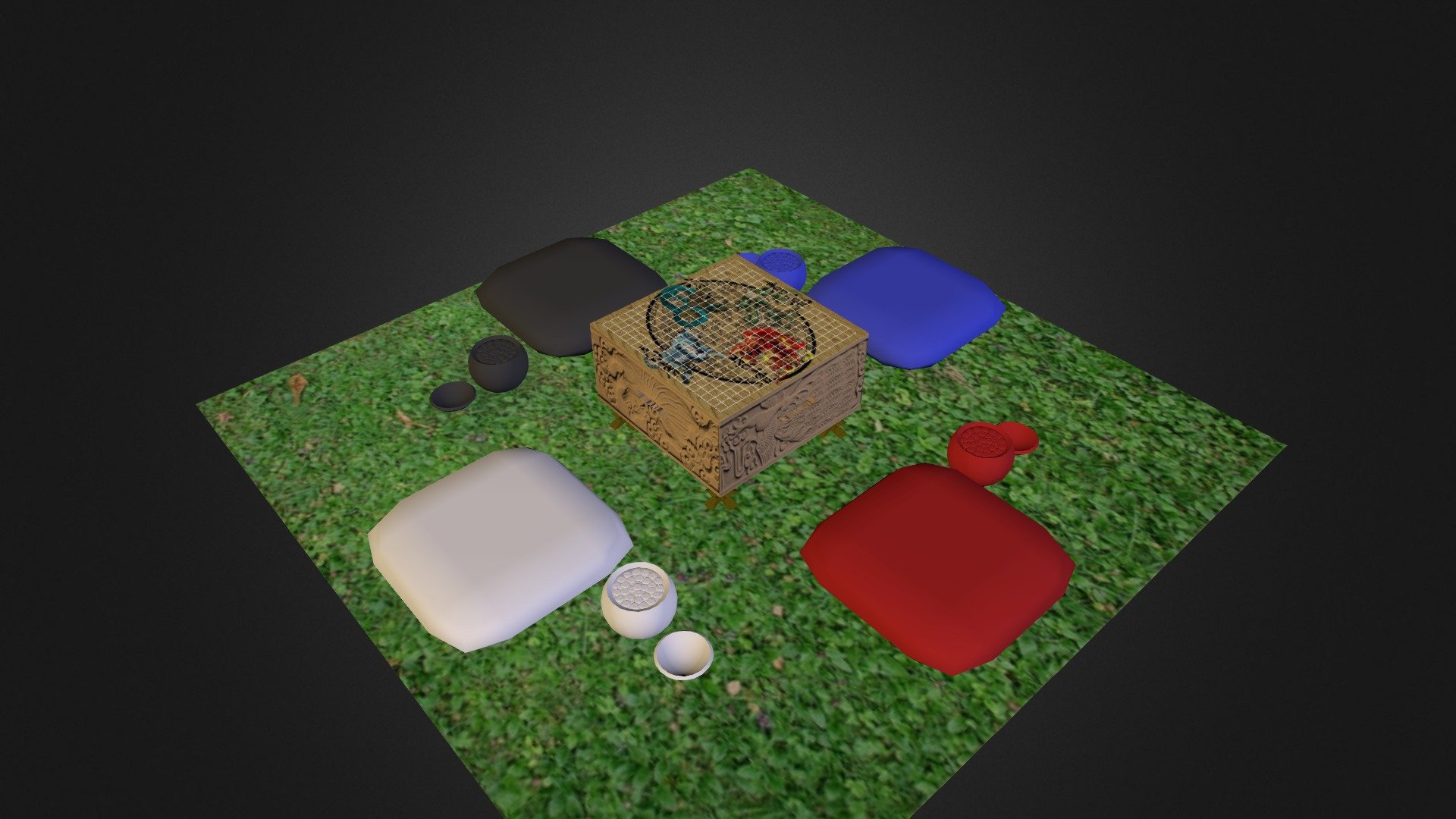 custom go board 3D model by nkounter [38dfc2c] Sketchfab