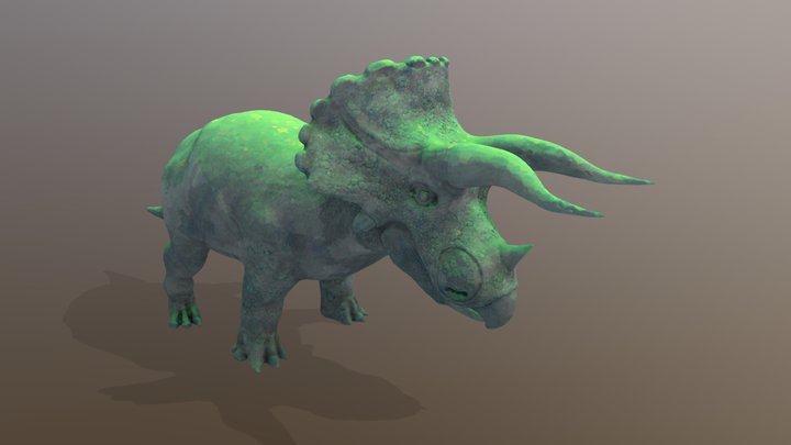 Triceratops_Stylized 3D Model