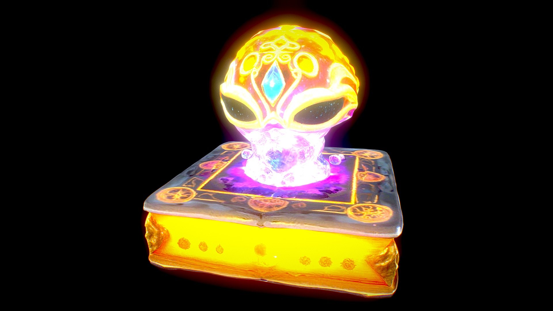 Magic book alien - Download Free 3D model by 3dUVpro [38e0485] - Sketchfab
