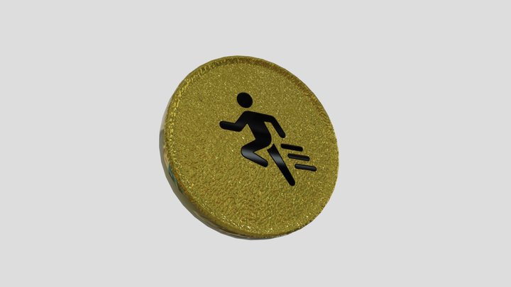 speed boost coin pickup 3D Model