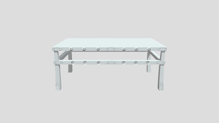 japanese-period-edo-props-table 3D Model