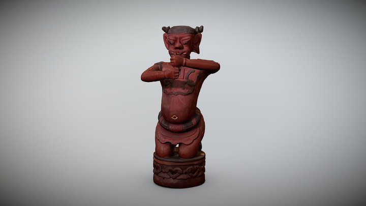 Lê Dynasty Lacquered Wooden Statue