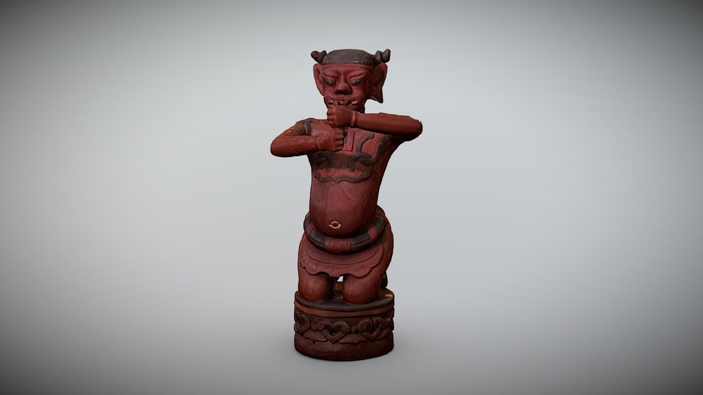 Lê Dynasty Lacquered Wooden Statue