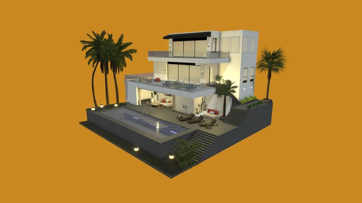 Architect Beach House 3D Model