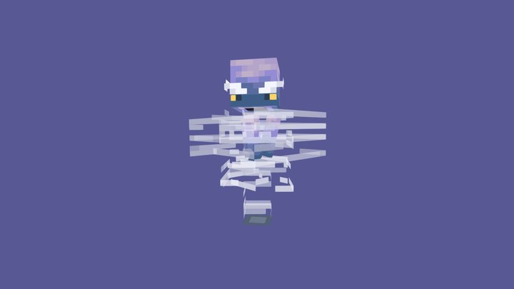Free Minecraft Breeze (Rigged) Blender Model 3D Model