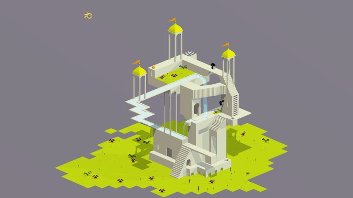 Monument  Valley 3D Model