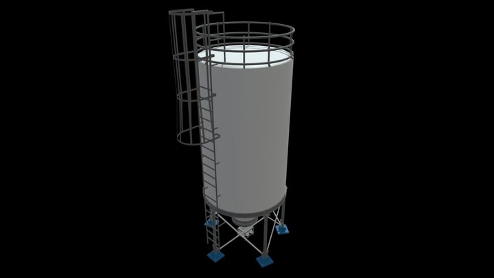 BLEEDING SILO 02 3D Model