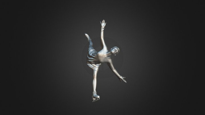S00086 Figure skater 3dp 3D Model