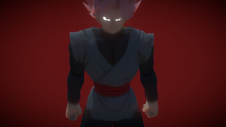 Black rose 3D Model