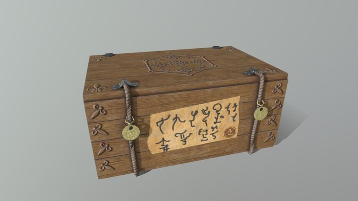 Ornate Crate 3D Model