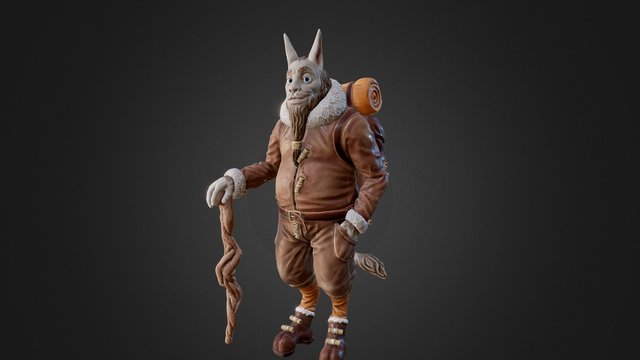 Hiker 3D Model