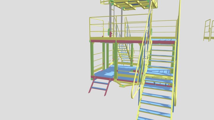 Mobile Service Platform 3D Model
