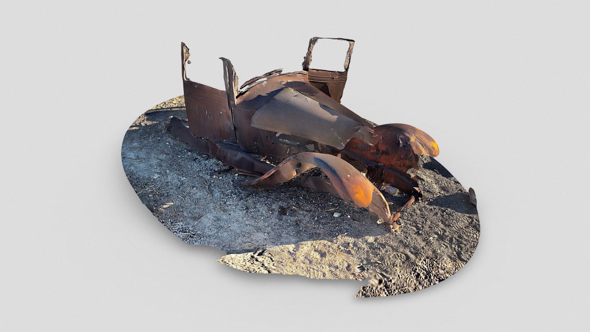 Rusty car wreck (LiDAR)