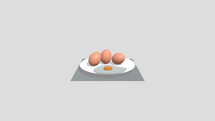 Eggs (cycles) 3D Model