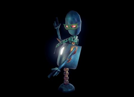 Hipster robot 3D Model