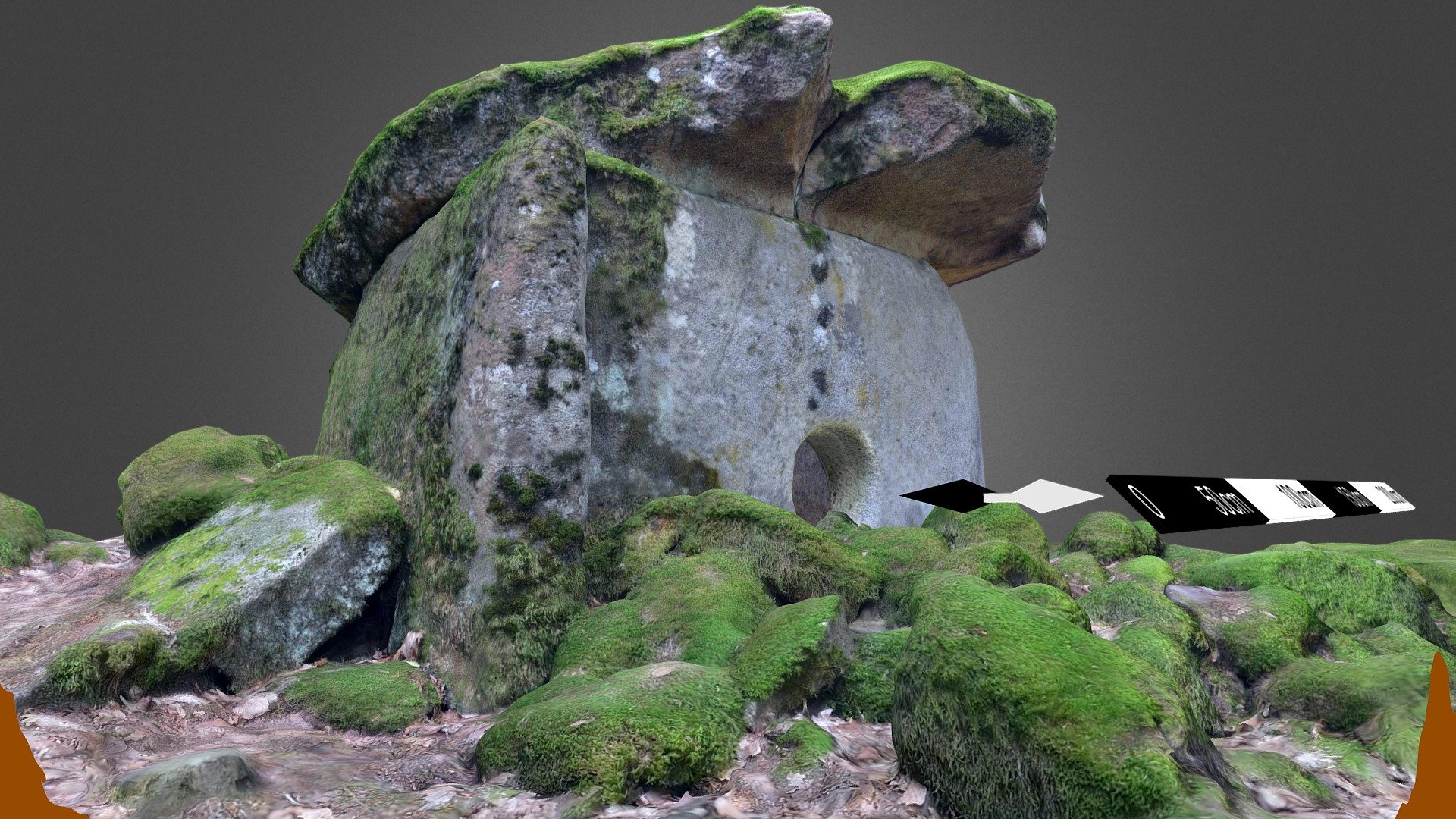 Plinth dolmen Rybalko-3 — Sketchfab embed 3D viewer