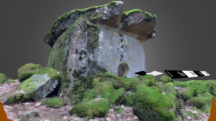 Plinth dolmen Rybalko-3 3D Model